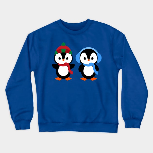 Penguins Crewneck Sweatshirt by KhalidArt